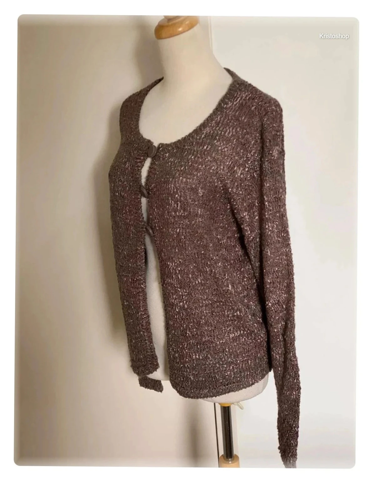 Jacqueline Riu vest marron lange mouwen Maat M – photo 3